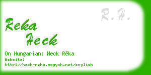reka heck business card
